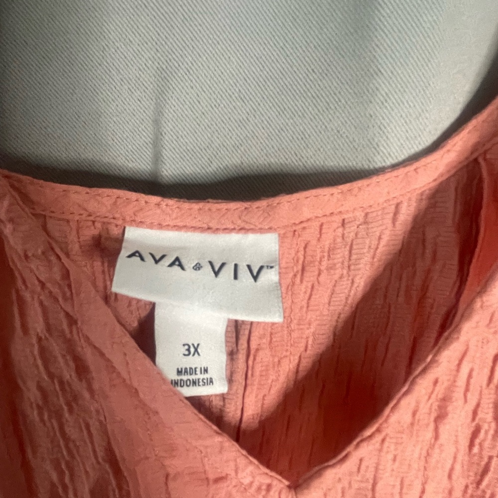 Ava & Viv Pink Sleeveless Relaxed Tank Top Dress - Picture 2 of 6